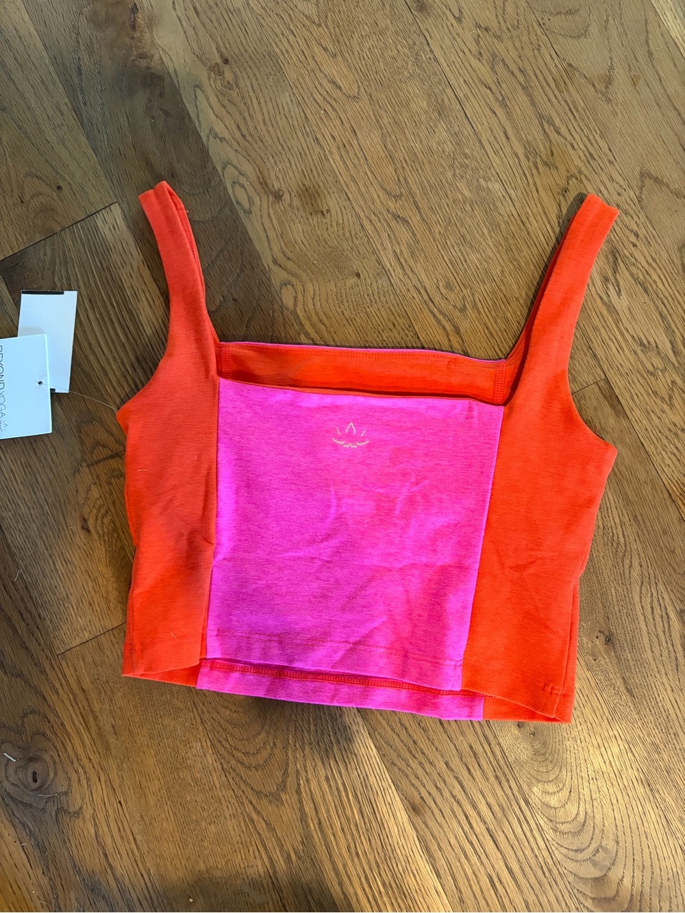 Beyond Yoga Vitality Spacedye Tank Top Pink Orange Women’s Size XS - Picture 5 of 6